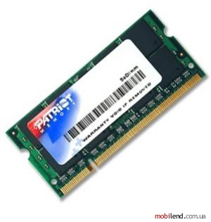 PATRIOT 2 GB SO-DIMM DDR2 667 MHz (PSD22G6672S)