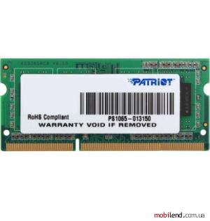 PATRIOT 2 GB SO-DIMM DDR3L 1600 MHz (PSD32G1600L81S)