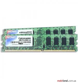 PATRIOT 4 GB (2x2GB) DDR2 800 MHz (PSD24G800K)