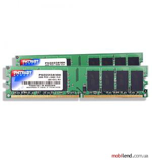 PATRIOT 4 GB (2x2GB) DDR3 1333 MHz (PSD34G1333K)