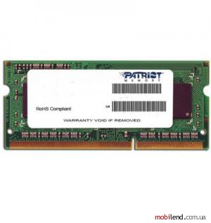 PATRIOT 4 GB SO-DIMM DDR3L 1600 MHz (PSD34G1600L82S)