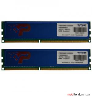 PATRIOT 8 GB (2x4GB) DDR3 1600 MHz (PSD38G1600KH)