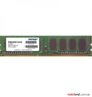 PATRIOT 8 GB DDR3 1333 MHz (PSD38G13332)