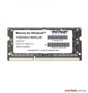 PATRIOT 8 GB SO-DIMM DDR3 1333 MHz (PSD38G1333L2S)