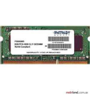 Patriot Signature 4GB DDR3 SO-DIMM PC3-12800 (PSD34G160082S)