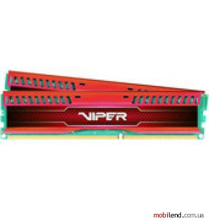 Patriot Viper 3 Low Profile Red 2x4GB DDR3 PC3-17000 (PVL38G213C1KR)