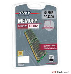 PNY Dimm DDR2 533MHz 512MB