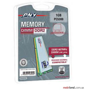 PNY Dimm DDR2 667MHz 1GB