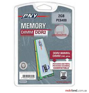 PNY Dimm DDR2 800MHz 2GB