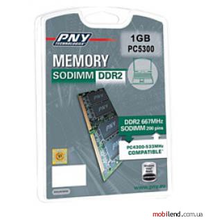PNY Sodimm DDR2 667MHz 1GB
