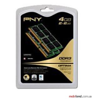 PNY Sodimm DDR3 1066MHz 4GB (2x2GB)
