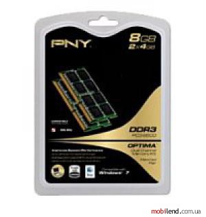 PNY Sodimm DDR3 1066MHz 8GB (2x4GB)