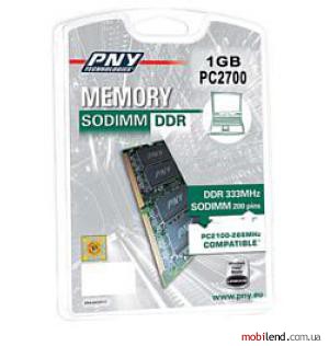 PNY Sodimm DDR 333MHz 1GB