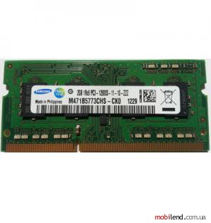 Samsung 2 GB SO-DIMM DDR3 1600 MHz (M471B5773CHS-CK0)