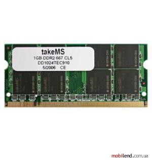 TakeMS DDR2 667 SO-DIMM 1Gb