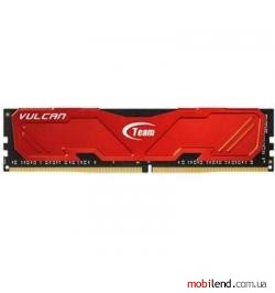 TEAM 8 GB DDR4 2400 MHz Vulcan Red (TLRED48G2400HC1601)