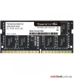 TEAM 8 GB SO-DIMM DDR4 2666 MHz Elite (TED48G2666C19-S01)