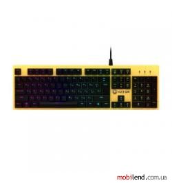 Hator Rockfall Mechanical Blue Switches Yellow Edition RU (HTK-601)