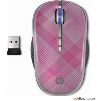 HP 2.4GHz Wireless Optical (Raspberry Plaid) Mobile Mouse (LG143AA)