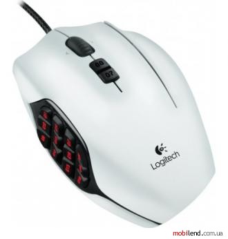Logitech G600 MMO Gaming Mouse White (910-002872)