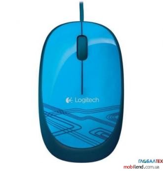 Logitech M105 Corded Optical Mouse (Blue)