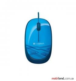 Logitech M105 Corded Optical Mouse Blue (910-003114, 910-003105)