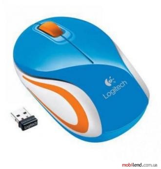 Logitech M187 Wireless Mini Mouse (Blue)