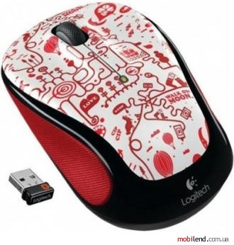 Logitech M325 Wireless Mouse Red Smile
