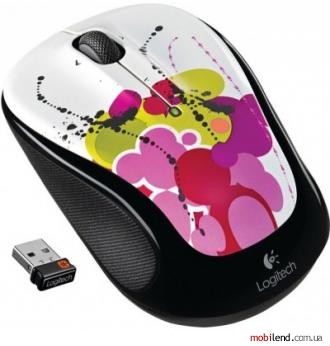 Logitech M325 Wireless Mouse White Ink Trail
