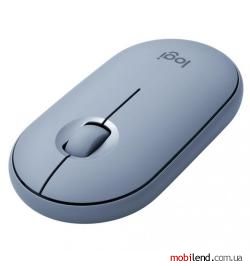 Logitech Pebble M350 Wireless Mouse Blue Grey (910-005719)