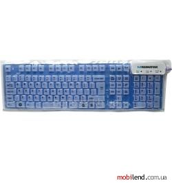 Manhattan Roll-Up Keyboard USB Blue (177573)