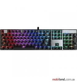 Motospeed CK104 USB Outemu Blue, RGB ENG, UKR, RUS Silver (mtck104cmb)