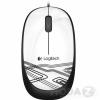 Logitech M105 Corded Optical Mouse (White)