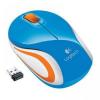 Logitech M187 Wireless Mini Mouse (Blue)