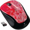 Logitech M325 Wireless Mouse Red Topography