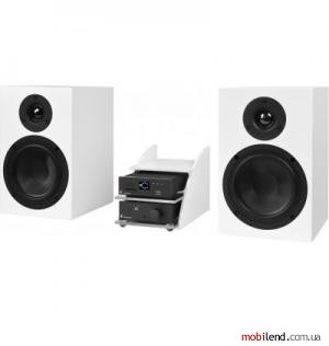 Pro-Ject Set HiFi Mediaplayer Black with White speakers