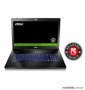 MSI WS72 6QJ (WS726QJ-007US) Black