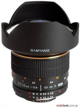 Samyang 14mm f/2.8 ED AS IF UMC Aspherical Nikon F