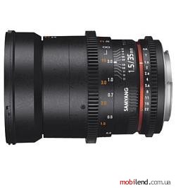 Samyang 35mm T1.5 ED AS UMC VDSLR II Sony E