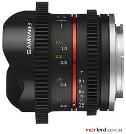 Samyang 8mm T3.1 Cine UMC Fish-eye II VDSLR Sony E