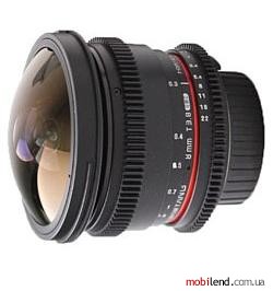 Samyang 8mm T3.8 AS IF UMC Fish-eye CS II VDSLR Canon EF