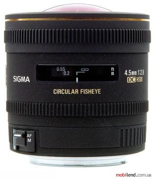 Sigma AF 4.5mm f/2.8 EX DC HSM Circular Fisheye Canon EF-S