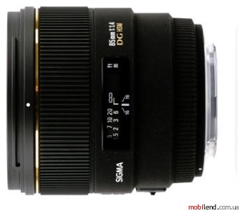 Sigma AF 85mm f/1.4 EX DG HSM Nikon F