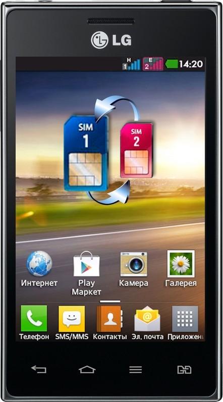 LG E615 Optimus L5 Dual (Black)