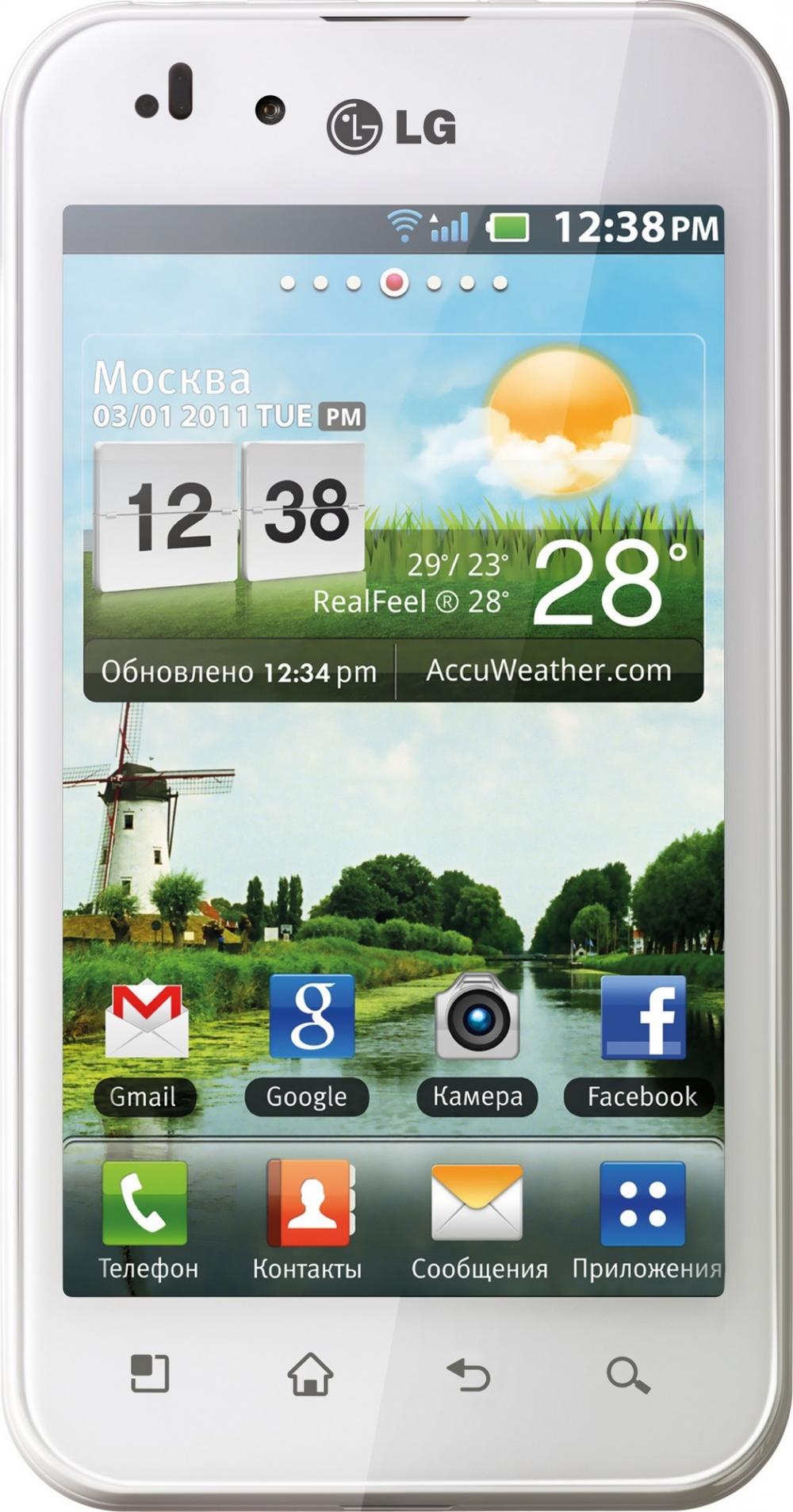 LG P970 Optimus Black (White)