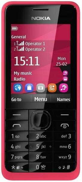Nokia 301 Dual SIM (Fuchsia)