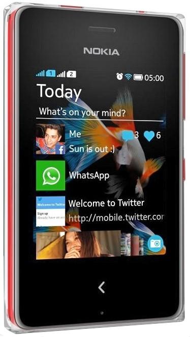 Nokia Asha 500 Dual SIM (Red)