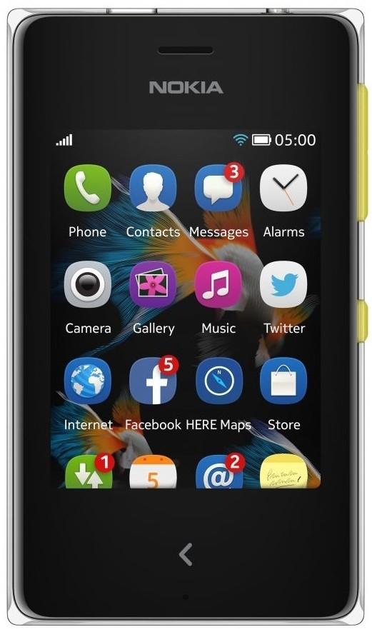 Nokia Asha 500 Dual SIM (Yellow)