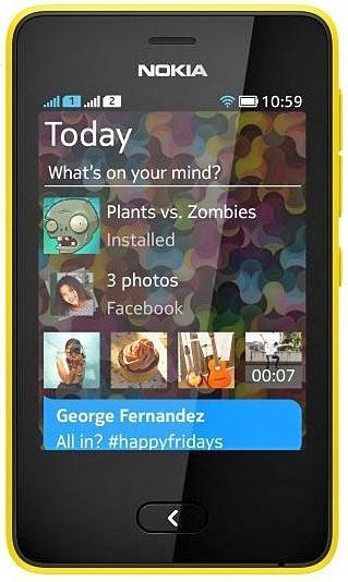 Nokia Asha 501 (Yellow)