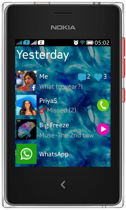 Nokia Asha 502 Dual SIM (Red)